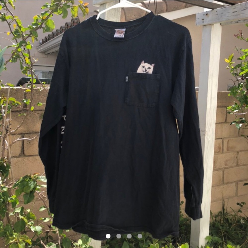 ‼️SOLD‼️ripndip men’s black long sleeve
